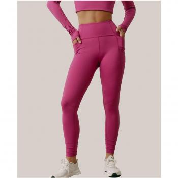 Legging Deportivo Compresivo Diardi Fucsia XL con Bajos Recortables