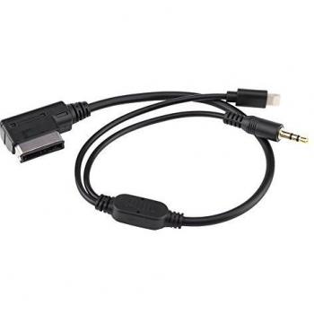 Cable adaptador auxiliar para coche, AMI MDI MMI AUX Cable adaptador de música de 3,5 mm, adaptador de audio auxiliar para coche, cable MP3