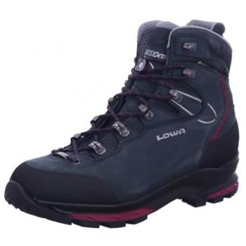 Botas de montaña Lowa Mauria Evo Gore-Tex para mujer, color azul/navy y berry, talla 41