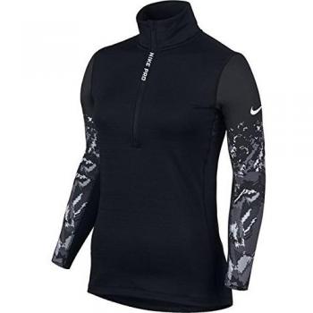 Nike W Np Hprwm 1/2 Zip Eng Ol Glch - Sudadera para mujer, color morado, talla XL