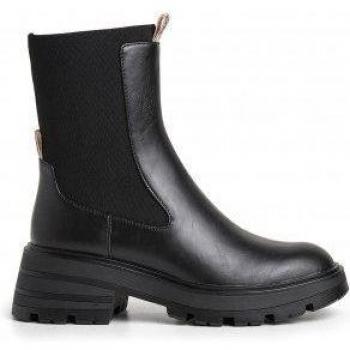 Botines Chelsea Soda Plus para Mujer Pepe Jeans con Cinta Logotipada y Suela Track en Color Negro