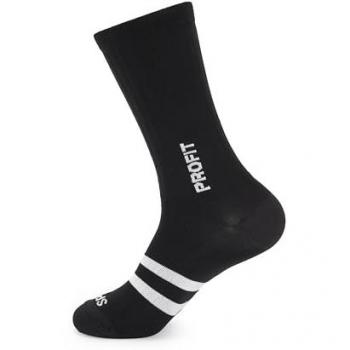SPIUK Profit | Calcetines de Caña Alta Summer Negro - Calcetín de ciclismo unisex largo, alta prestación, talla 44/47