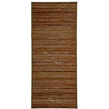 Alfombra pie de Cama Efecto Lavado de bambú Natural exótica de 175x75 cm - LOLAhome