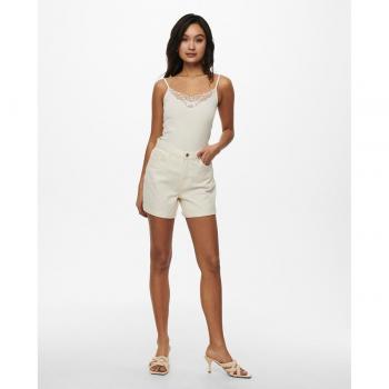 Pantalón corto denim de mujer mom fit