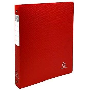 Exacompta 444200 - Carpeta semi rígida, A4, color rojo