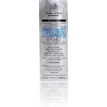 Domus Olea - Máscara pretratante intensiva para desequilibrios del cuero cabelludo - caspa, picor, dermatitis, enrojecimiento, sequedad, psoriasis, caída del cabello temporal 1 aplicación 25 ml
