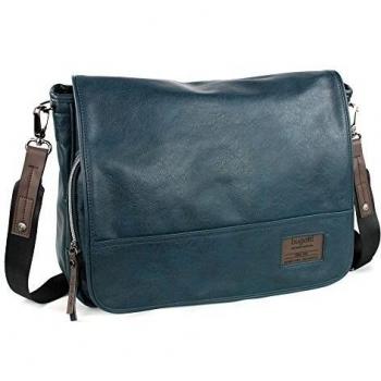 Bugatti – Bolsa Bandolera con Tapa Moto D, 36 cm, Azul