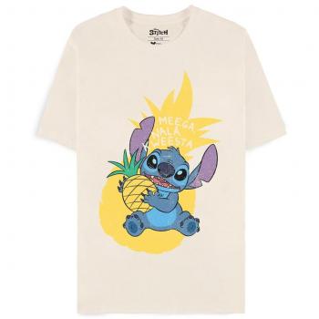 Camiseta blanca de Stitch con piña talla XS