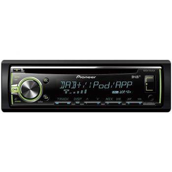 Pioneer DEH-X6800DAB  - Radio CD con sintonizador DAB+, USB y entrada AUX, Soporta control directo para iPod/iPhone, acceso Android Media y MIXTRAX EZ, color negro