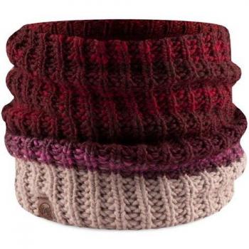 Buff Cuello de mujer Alina Maroon Buff - Tubular polar tejido, diseño único