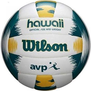 Wilson WTH80119XB Pelota de Voleibol Recreativo AVP Hawaii Cuero sintético Exterior, Unisex-Adult, Verde/Amarillo, Tamaño Oficial