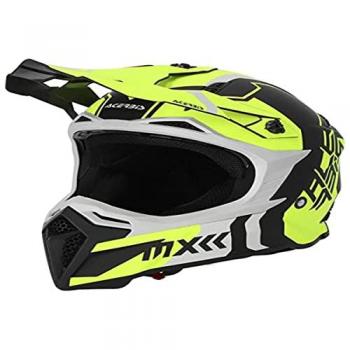 Casco de Cross Acerbis Profile 5 Negro-Amarillo Flúor XXL
