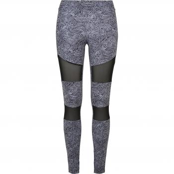 Urban Classics Women's Tech Mesh AOP Leggings Black