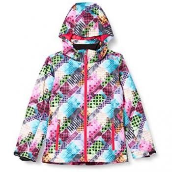 Cmp Chaqueta de Esquí Infantil Sarga con Capucha Desmontable Begonia-Titanio 140