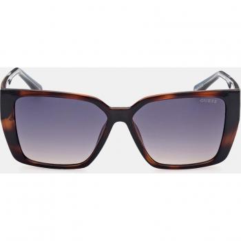 Guess Square Sunglasses with Havana Frame and Contrasting Arms