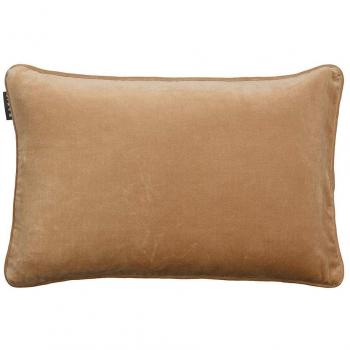 Linum Paolo Funda de cojín, Terciopelo, Camel Brown, 40 x 60