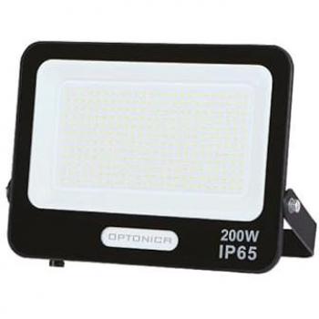 Proyector LED SMD 200W - 18000lm - Cuerpo Negro IP65 - Ángulo 120° - Blanco del Día 6000K - 329x275x37.5mm