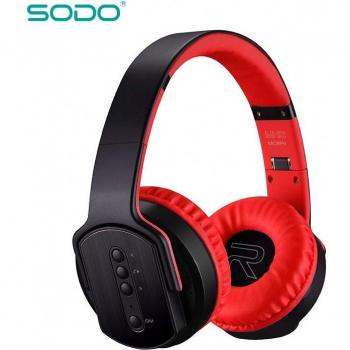 Auriculares Inalámbricos SODO 2 en 1 Plegables con NFC, HiFi Estéreo, Bluetooth 5.0 y Micrófono, Compatibles con TF/FM