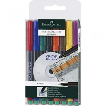 Faber Castell 152478 - Pack de 8 marcadores permanente