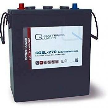 Q-Batteries Batería de accionamiento 6GEL-270, 6 V, 270 Ah