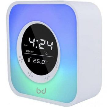 Altavoz Despertador Biwond DaySound Speaker RGB con Control Táctil, Conexión USB, Bluetooth, AUX, Cargador Tipo C, Micro SD y Función Multifunción