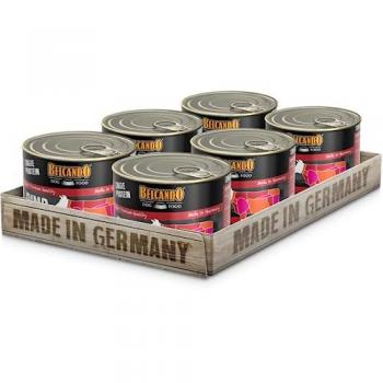 Lata de Comida Húmeda Monoproteína de Ternera para Perros - Belcando (6x200g)