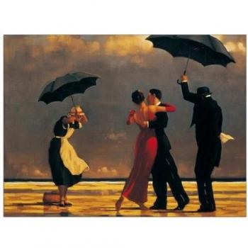 Artopweb 60x80 cm Panel Decorativo con Diseño Vettriano The Singing Butler, Madera, Multicolor, 80x1.8x60 cm