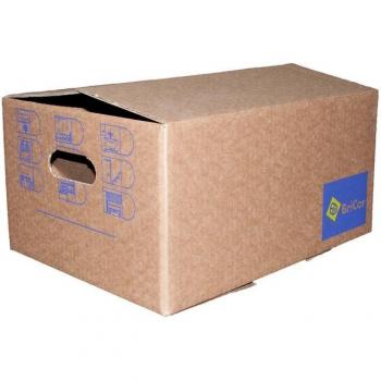 Caja de cartón con asa de 30 cm
