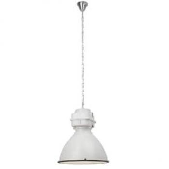 Lámpara de Suspensión Boston EPIKASA, Metal y Vidrio Blanco, 47,5x47,5x110 cm