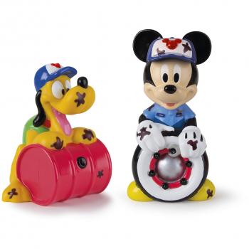Mickey Mouse- Mickey & Pluto, Set 2 Figuras de Baño, 14 cm