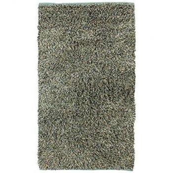 Tapis Shaggy Bastien 70 x 110 cm - Viscosa Toucher Laineux Azul