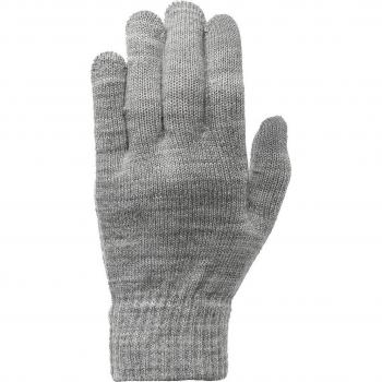Pieces New Buddy Smart Women's Gloves - Light Grey Melange, One Size