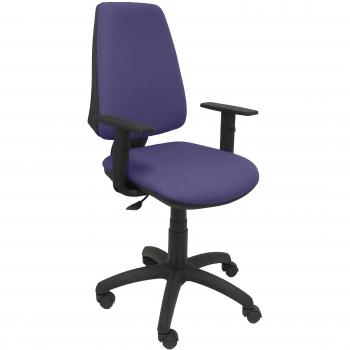 Piqueras y Crespo Silla Elche CP Bali Azul Claro Brazos Regulables Oficina, Tela, 109x46x46 cm
