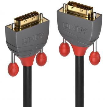 Lindy Cable DVI-D Dual Link, Anthra Line, 1m