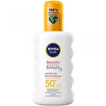 NIVEA SUN - Spray Solar Sensible Protección Inmediata SPF50+, 200 ml