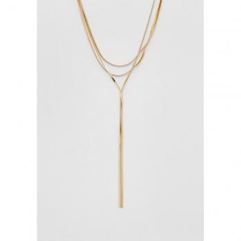 Stradivarius Long Multi-Chain Necklace in Gold - One Size