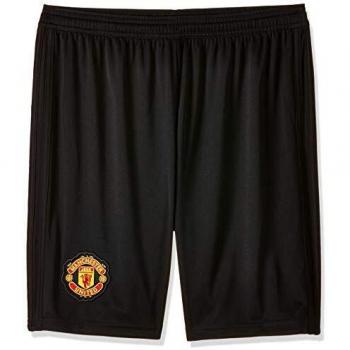 adidas MUFC H SHO Y – , Pantalones Cortos Deportivos para niño, niño, Pantalones Cortos Deportivos, CG0053, Nero/Real Red, 7-8A