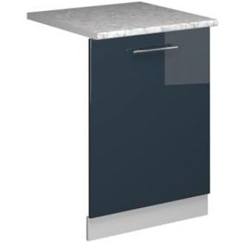 Panel Frontal para Lavavajillas Fame-Line, Azul Oscuro Brillante, 60 cm, Acabado Mármol