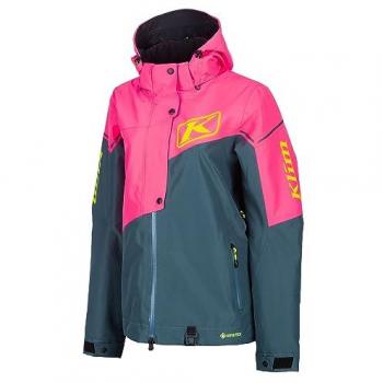 Klim Alpine 2022 Chaqueta para moto de nieve - Rosa Verde Azul (XS)