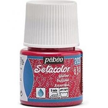 Pébéo Pintura Setacolor Purpurina Rubí 45ml