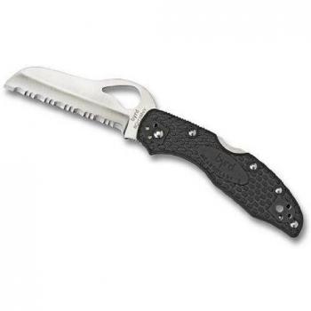 Byrd Meadowlark 2 Rescue Black FRN Serrated Knife