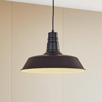 Lámpara colgante Lindby Laylan de metal en níquel y blanco, Ø 46 cm, regulable para salón y comedor