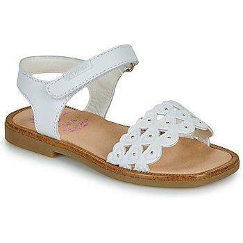 Sandalias abiertas de niña en piel con cierre adherente - Pablosky 427400
