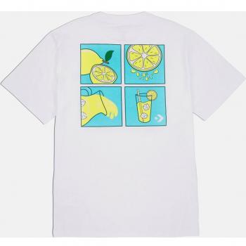 Camiseta Converse de hombre estampada blanca Lemonade