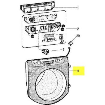 Puerta para Lavadora Hotpoint-Ariston C00276084