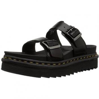 Dr. Martens Myles Black Brando Comfort Slip-On Sandals Size 44
