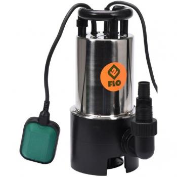 Bomba de agua sumergible de acero inoxidable 900 W para aguas residuales 16000 l/h 10m FLO