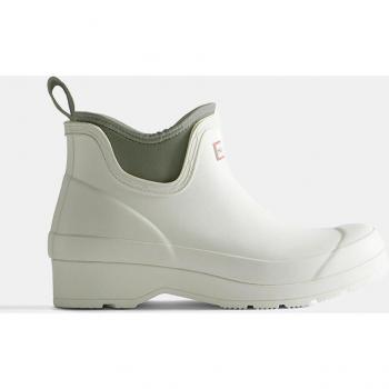 Hunter Women's Low-Cut White Neoprene Chelsea Rain Boots