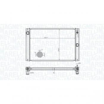 Radiador de refrigeración del motor MAGNETI MARELLI 350213178600