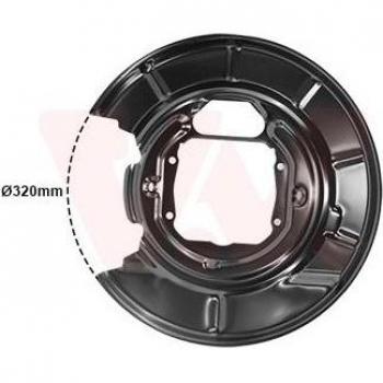 VAN WEZEL Chapa protectora contra salpicaduras, disco de freno 0639378
